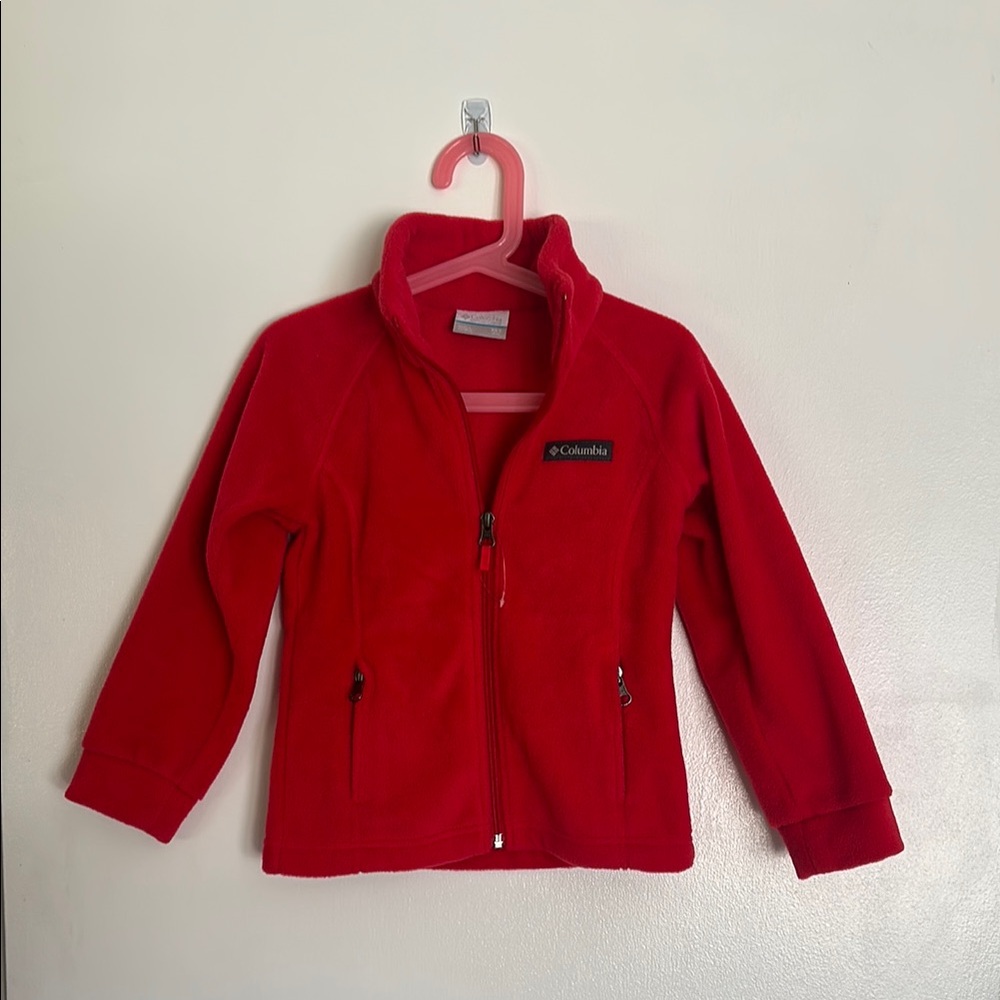 Columbia Vibrant Red Full-Zip Fleece